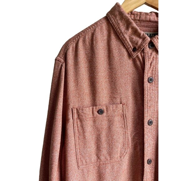 Duluth Trading Company Orange Button Down Long Sleeve Shirt 2XL Slim Fit - Picture 4 of 7